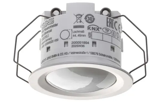 JUNG 337001SLE KNX-Präsenzmelder Mini Temperaturmessung, Secure | alpinweiß