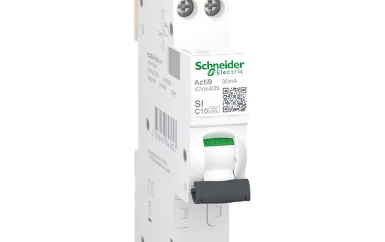 SCHNEIDER A9DXF3610 FI/LS-Schalter 1P+N, 30 mA C, 10 A, Typ A-Si