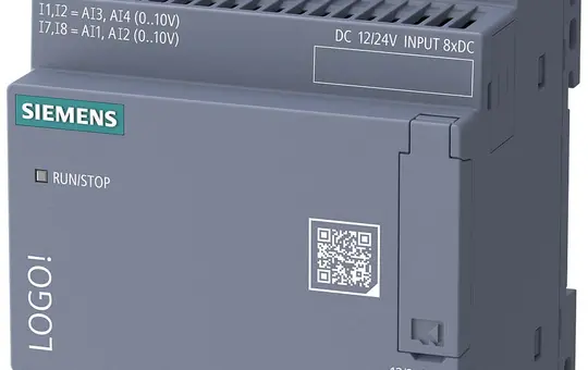 SIEMENS 6ED1052-2MD08-0BA3 LOGO! Basismodul 12/24 V ohne Display, 8 DE (4 AE)/4DA, Relais 800 Bl.