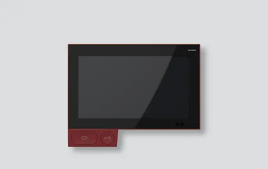 SIEDLE A 151-10 R IP-Video-Innenstation In-Home Axiom Parallelschaltung von max. 8 Innenstationen, AP | perlrubinrot | 7 Zoll
