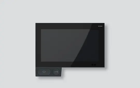 SIEDLE A 151-10 S IP-Video-Innenstation In-Home Axiom Parallelschaltung von max. 8 Innenstationen, AP | schwarzgrau | 7 Zoll
