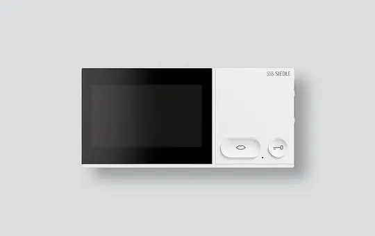 SIEDLE 210012423-00 Video-Innenstation IQ LAN oder WLAN | signalweiß | 4,3 Zoll