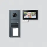 SIEDLE 210012960-00 Video-Set Außenstation Vario Axiom 1 Ruftaste | anthrazitgrau