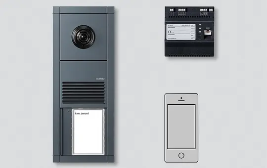 SIEDLE SET VVSG 700-1 AG Video-Set Außenstation Vario 1 Ruftaste, Smart Gateway | anthrazitgrau
