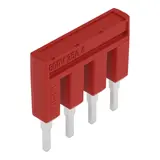 WAGO 2002-404/000-005 Kammbrücker, isoliert 4-fach | rot
