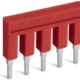 WAGO 2002-405/000-005 Kammbrücker, isoliert 5-fach | rot