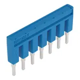 WAGO 2002-407/000-006 Kammbrücker, isoliert 7-fach | blau
