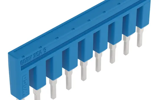 WAGO 2002-409/000-006 Kammbrücker, isoliert 9-fach | blau