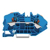 WAGO 2216-7604 2-Leiter Verteilereinspeiseklemme TOPJOB®S mit Drücker | blau | 16 mm²