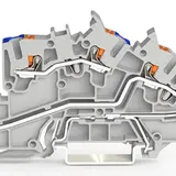 WAGO 2203-7646 Installationsetagenklemme TOPJOB®S mit Drücker, N/L/PE | grau | 2,5 mm²