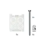 ELSNER 60224 Hohlwandmontage-Set WS1000 Style/Connect 4 Klemmschrauben, 9 Kabeldurchführungen