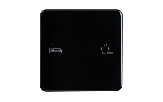 ELSNER 71332 KNX-Hotel-Glastaster eTR Zimmerservice | tiefschwarz