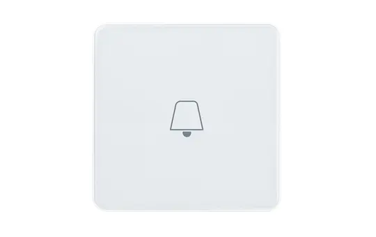ELSNER 71334 KNX-Hotel-Glastaster eTR Zimmerservice, Türklingel | signalweiß
