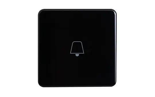 ELSNER 71336 KNX-Hotel-Glastaster eTR Zimmerservice, Türklingel | tiefschwarz