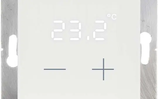ELSNER 71800 KNX Secure Raumtemperatur-Regler Cala Temperatursensor | weiß