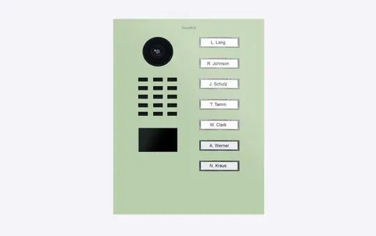 DOORBIRD D2107V IP-Video-Türstation (423904521) 7-fach | weißgrün