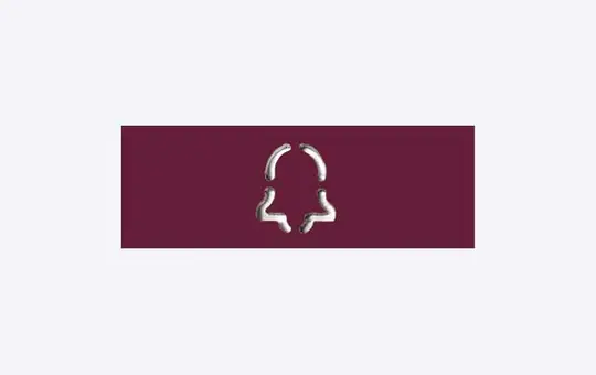 DOORBIRD D11x Namensschild für D11x (423897816) mit Glockensymbol | Bordeauxviolett