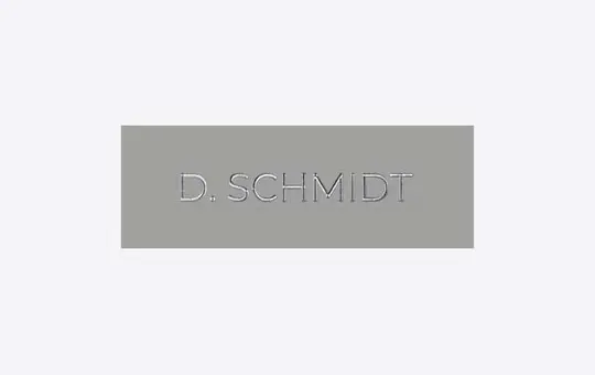 DOORBIRD D11x Namensschild für D11x (423898035) mit individueller Gravur (max. 15 Zeichen) | weißaluminium