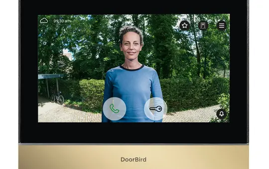 DOORBIRD A1104T IP-Video-Innenstation (429614356) LAN/WLAN | Messing-Optik | 7 Zoll
