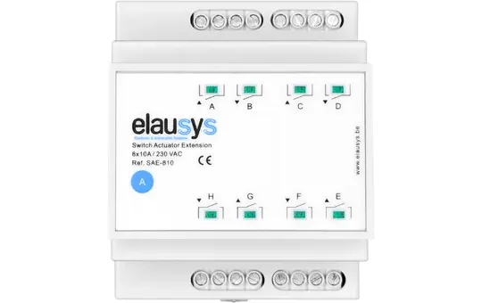 ELAUSYS SAE-810 Schalt-Erweiterung 8-fach, 10 A
