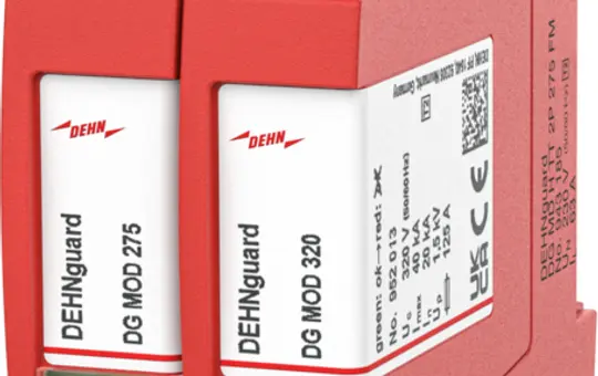 DEHN DG MD H TT 2P 275 FM Überspannungsableiter Typ 2+3 DEHNguard MD 2-polig, TT- und TN, Fernmeldekontakt, 275 V, H