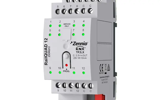 ZENNIO ZIORQ12 Analog-/Digital-Eingangsmodul REG 12-fach