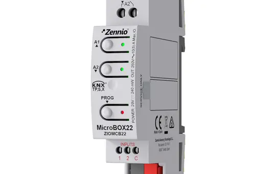 ZENNIO ZIOMCB22 KNX-Universalaktor MicroBox 16 A 2-fach, secure