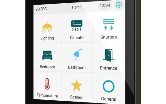 ZENNIO ZVICX40A KNX-Tastsensor CX40 schwarz