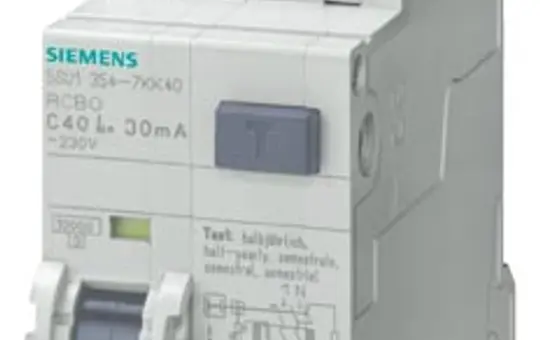 SIEMENS 5SU1354-7KK13 FI/LS Typ A unverz. 30 mA 1P+N 13 A, 10 kA, C-Charakteristik