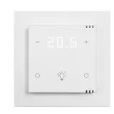 MÜLLER GS 68.10 knx4 KNX Tastsensor 2 x Temperatur, 2 x Licht | studioweiß | 55x55 mm