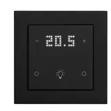 MÜLLER TS 58.10 knx4 RAL 9005 tiefschwarz KNX Tastsensor 2x Temperatur, 2 x Licht | tiefschwarz | 55x55 mm