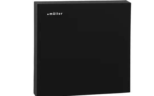 MÜLLER GS3012knx RAL 9005 tiefschwarz KNX-Raumtemperaturregler Hygrostat, Secure | tiefschwarz | 80x80 mm