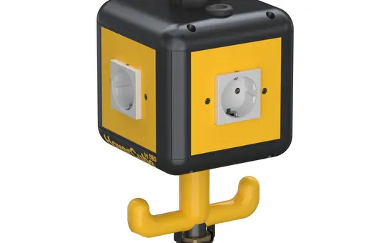 OBO BETTERMANN 6109812 HoverCube VH-4, 1xCEE 4x Schutzkontakt-Steckdose | graphitschwarz