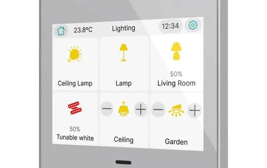 ZENNIO ZVICX35S KNX-Touchpanel CX35 Standard | silber | 3,5 Zoll