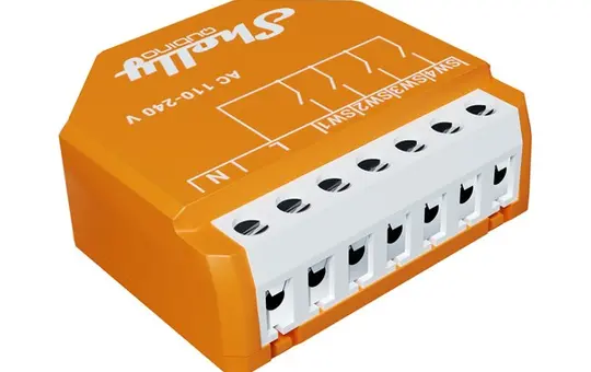 SHELLY W i4 DC Z-Wave-Tasterinterface UP 4-fach, Szenen, 5-24 V DC