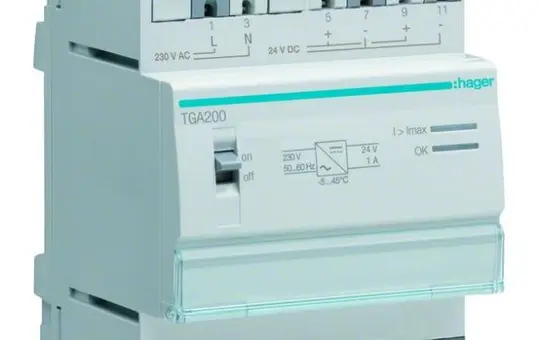 HAGER TGA200 Netzteil 24 V REG 1 A
