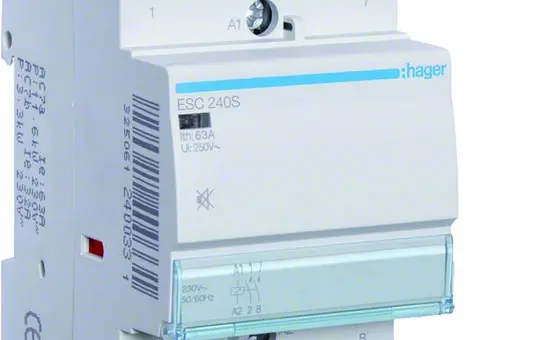 HAGER ESC240S Installationsschütz 2 Schließer 40 A, 230 V (brummfrei)