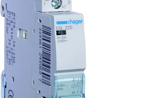 HAGER ESL225 Installationsschütz 2 Schließer 25 A, 12 V