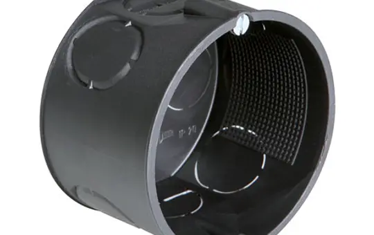 KAISER 1051-00 Unterputz-Gerätedose ohne Stutzen, inkl. Schrauben | 42 mm