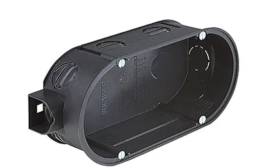 KAISER 1656-02 Unterputz-Gerätedose 2-fach, inkl. Schrauben | 42 mm