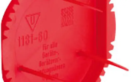KAISER 1181-60 Signaldeckel rund rot | Ø 60 mm