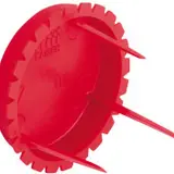 KAISER 1181-35 Signaldeckel rund rot | Ø 35 mm