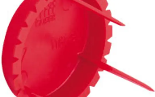 KAISER 1181-35 Signaldeckel rund rot | Ø 35 mm