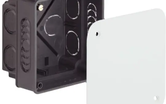 KAISER 1095-01 Unterputz-Verbindungskasten Deckel, halogenfrei | 107x107 mm