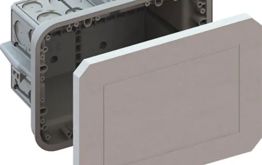 KAISER 1298-37 Universal-Einbaugehäuse mit Faserplatte UP 258x188x135 mm