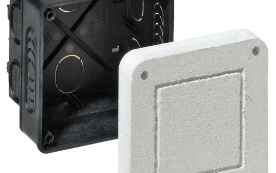 KAISER 1094-22 Universal-Einbaugehäuse mit Faserplatte UP 87x87x75 mm