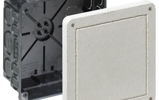 KAISER 1096-22 Universal-Einbaugehäuse mit Faserplatte UP 159x159x90 mm