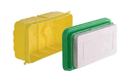 KAISER 1224-22 Universal-Einbaugehäuse mit Faserplatte UP 150x90x70 mm