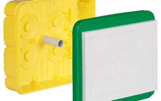 KAISER 1297-22 Universal-Einbaugehäuse mit Faserplatte UP 250x220x90 mm