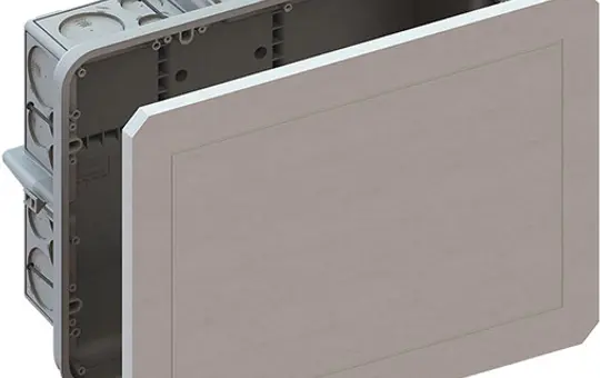 KAISER 1297-34 Universal-Einbaugehäuse mit Faserplatte UP 408x308x135 mm